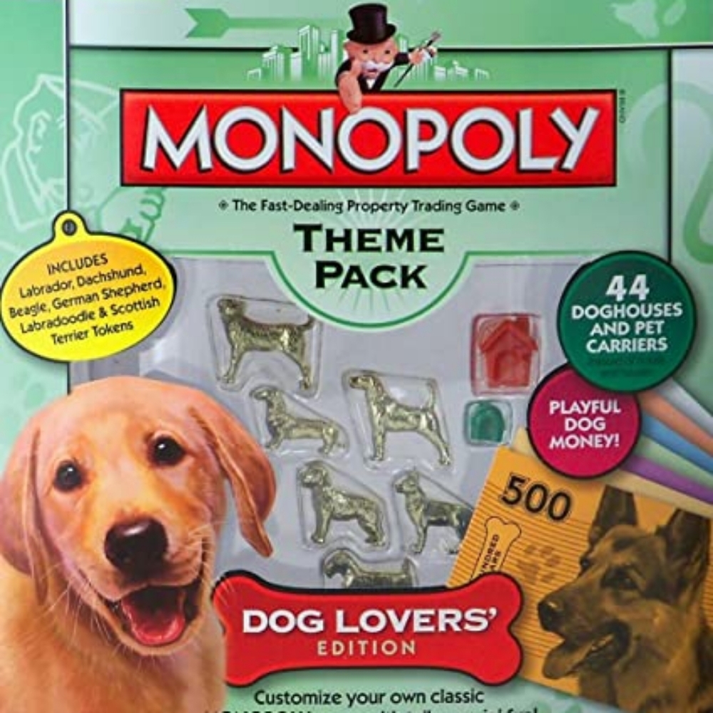 NEW MONOPOLY DOG LOVERS EDITION THEME PACK collect